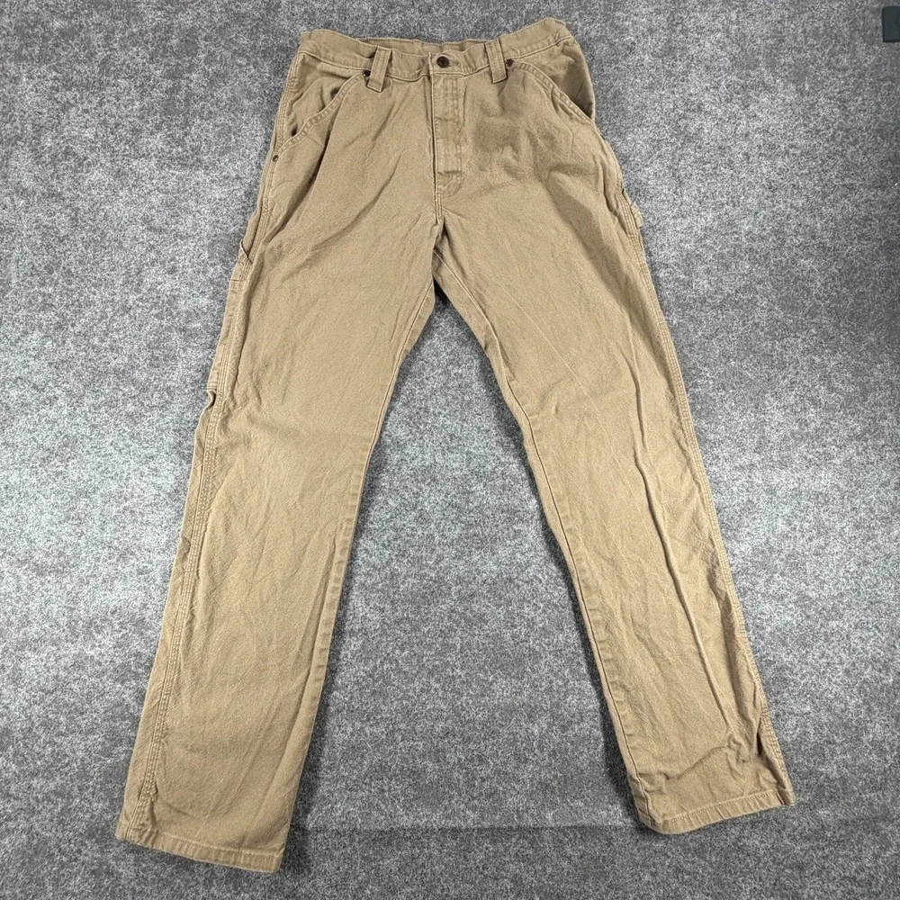 Vintage Wrangler Carpenter Pants Mens‎ 32x34 Beige Straight Leg Relaxed Workwear